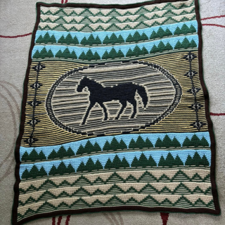 Ashley's Free Spirit Blanket Mosaic Crochet Pattern