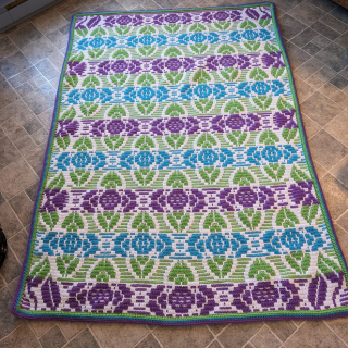 Hannah Tropicana Blanket Mosaic Crochet Pattern