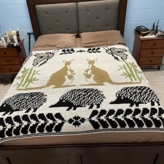 Christine's Australian Outback Blanket Mosaic Crochet Pattern