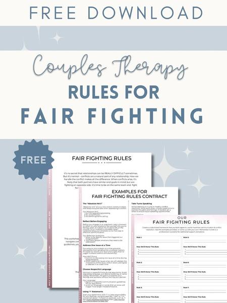fair fighting rules couples therapy