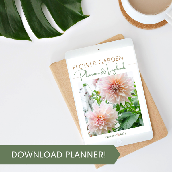 Flower garden planner logbook