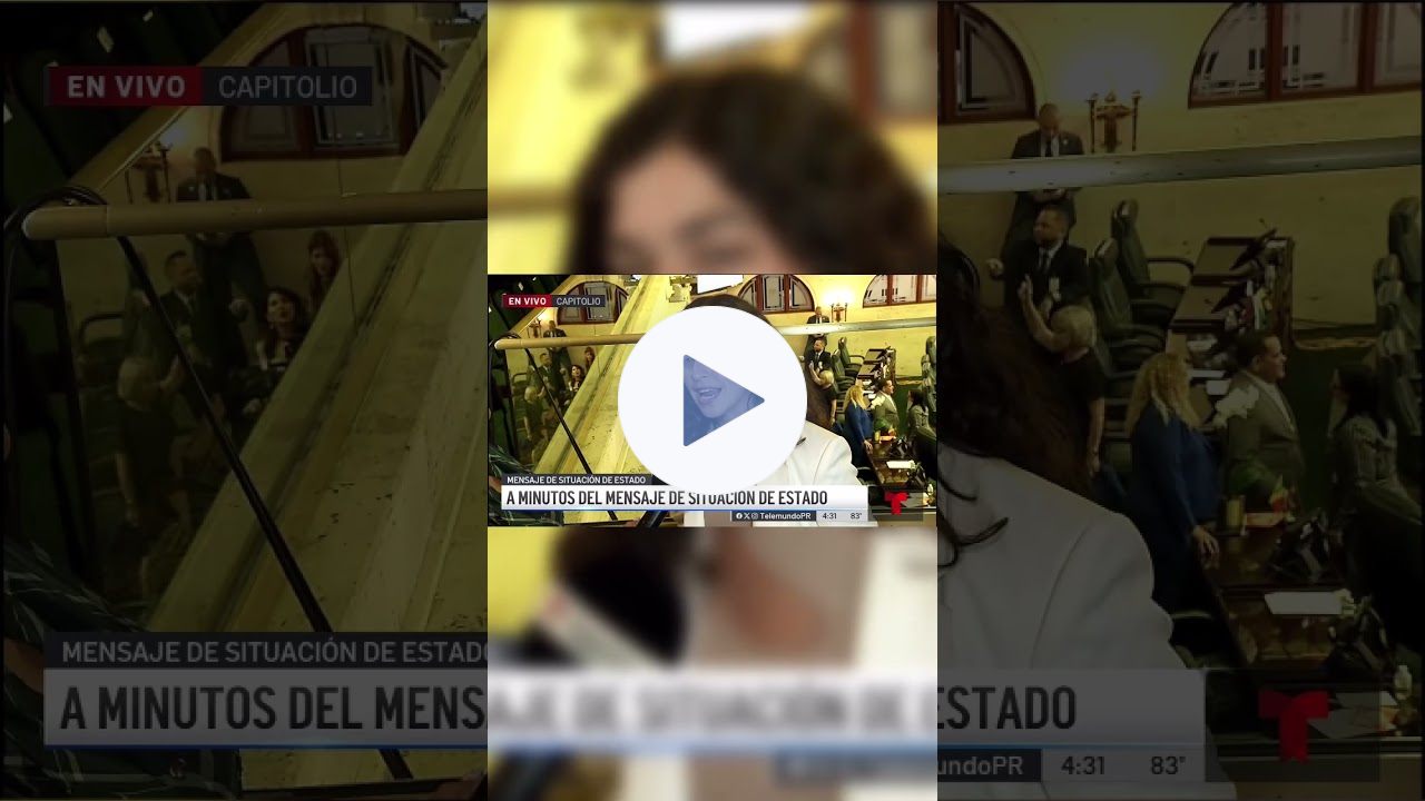 Con Telemundo Puerto Ricp previo al mensaje de la gobernadora