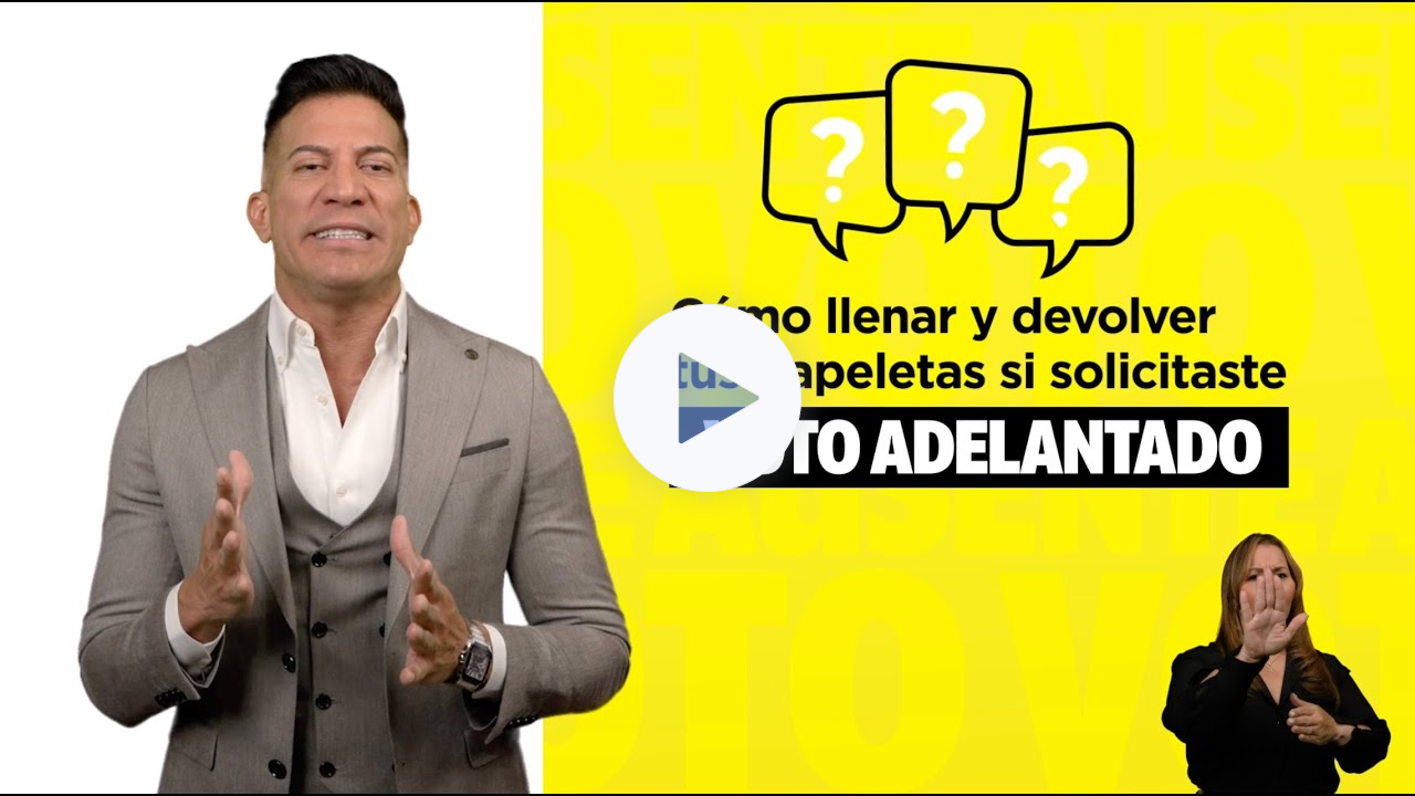 Instrucciones Voto Adelantado