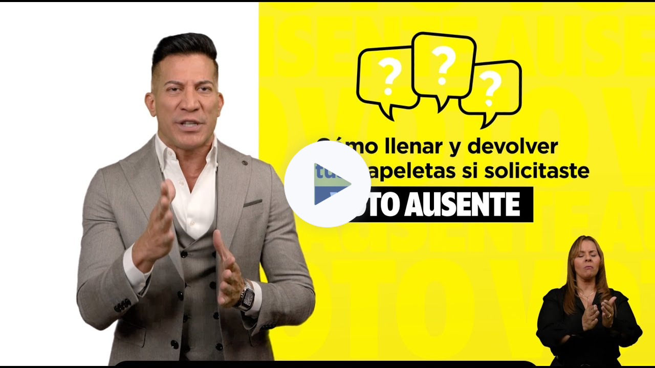 Instrucciones Voto Ausente