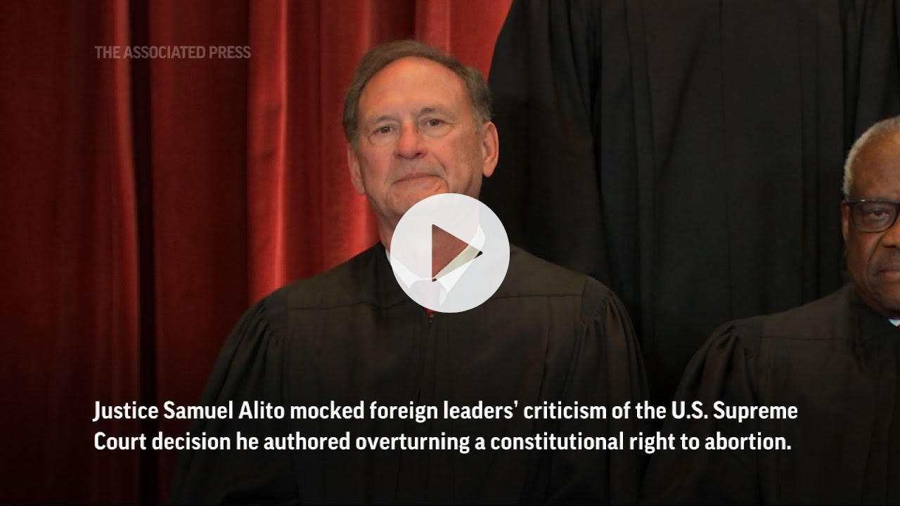 Justice Alito mocks foreign critics of abortion reversal