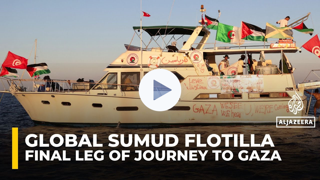 Global Sumud Flotilla embarks on final leg of journey to break Israel's siege on Gaza