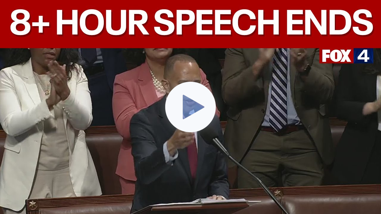 Hakeem Jeffries wraps 'Magic Minute' speech after more than 8 hours