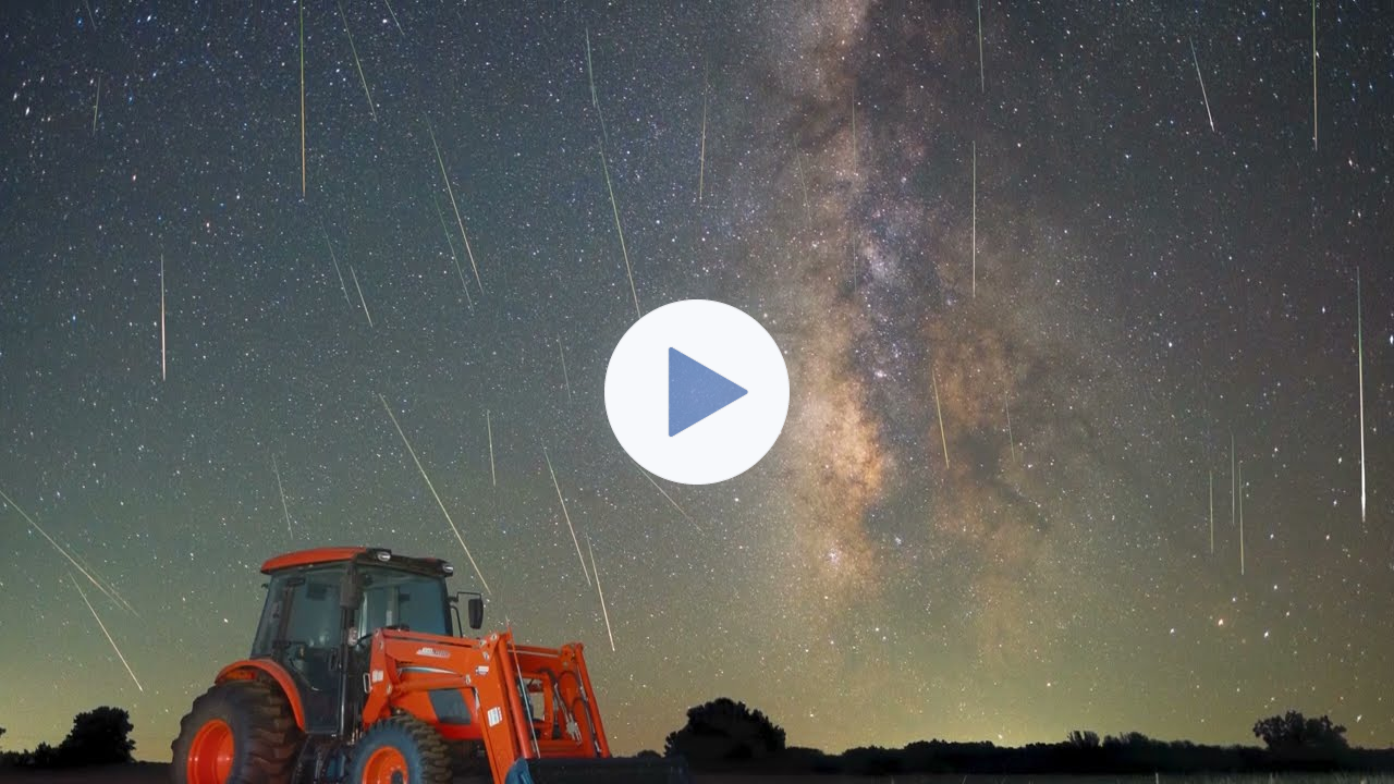 2023 Perseid Meteor Shower and Milky Way Time Lapse (8K Resolution)