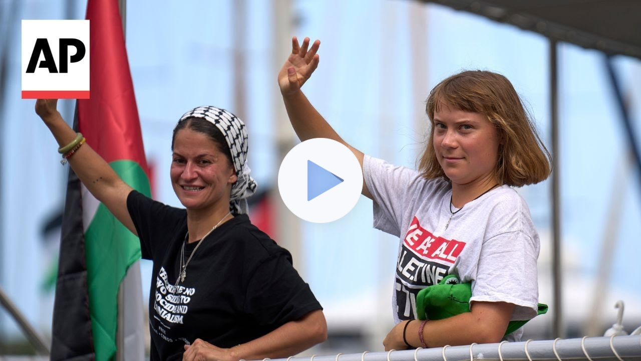 Flotilla of boats carrying aid attempt to break Israel's blockade of Gaza