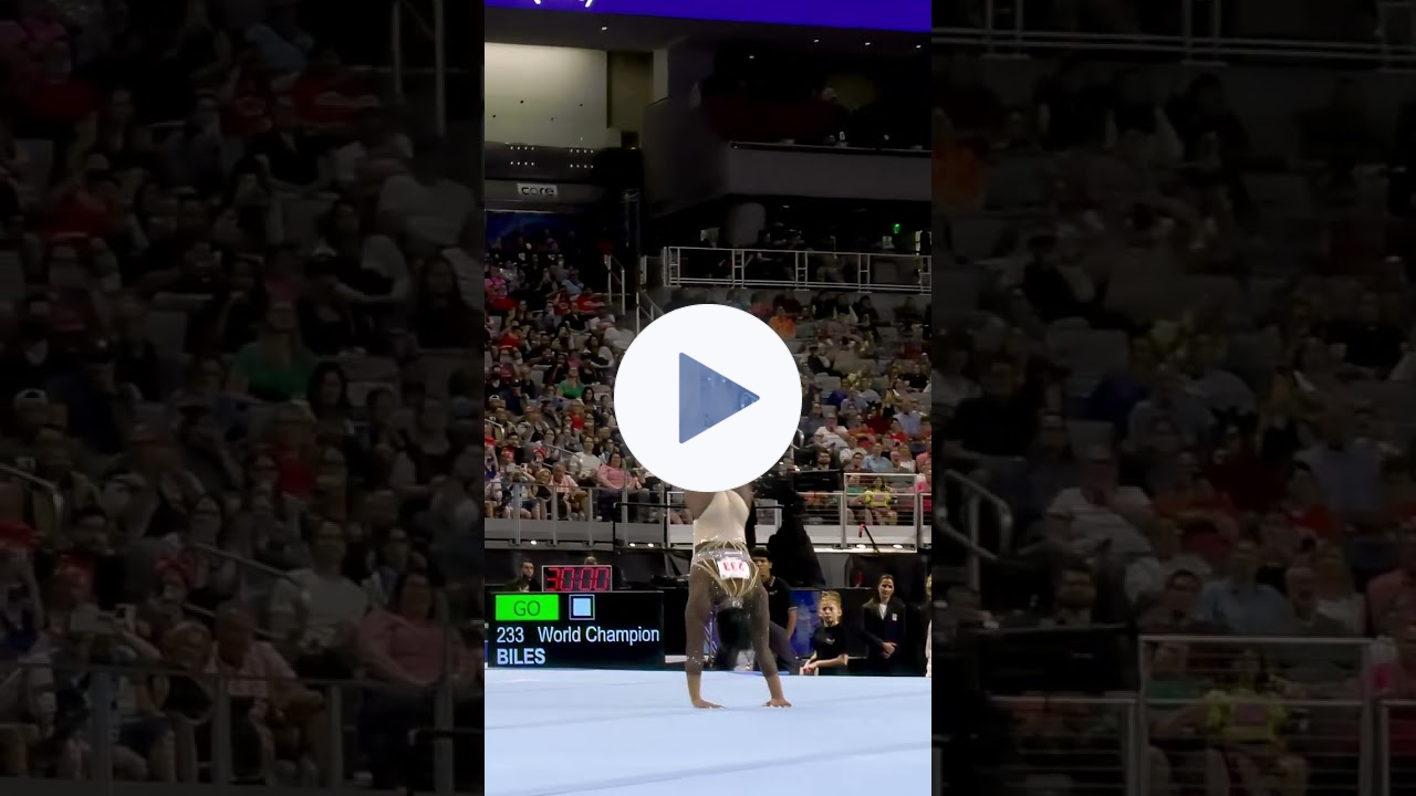 Simone Biles Slow Motion Floor FX Xfinity 2024 Championships Senior Women Session 2 Day 2 Part6