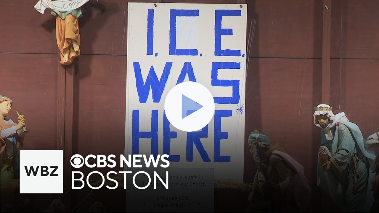 Boston Archdiocese clashes with Dedham church over "ICE was here" sign