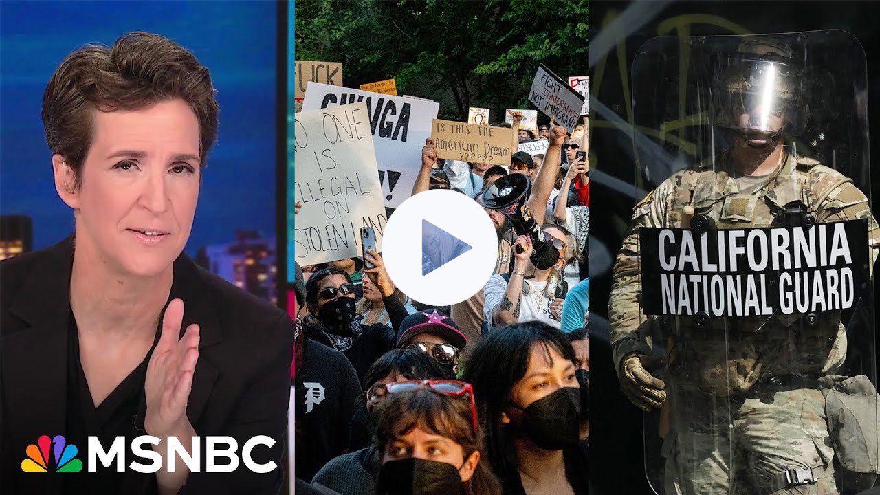 No ideas, no skills: Maddow rips panicking Trump for rushing to military last resort in L.A.