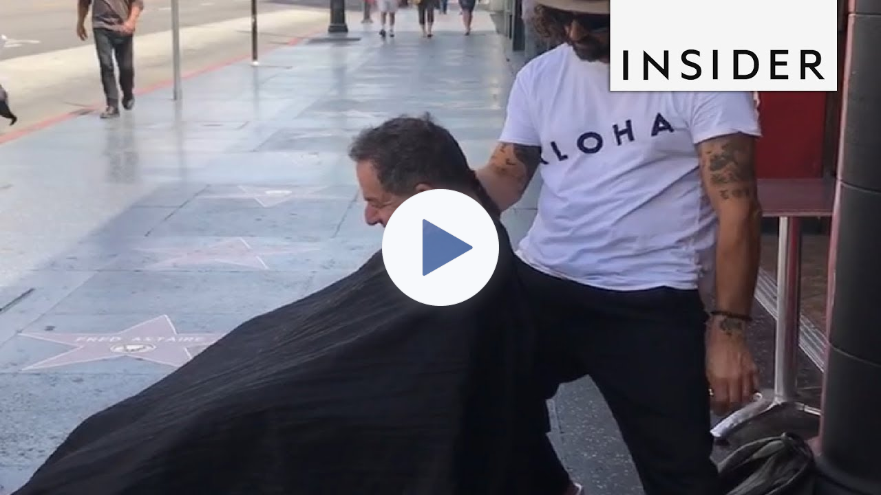 Barber Gives Homeless Free Cuts