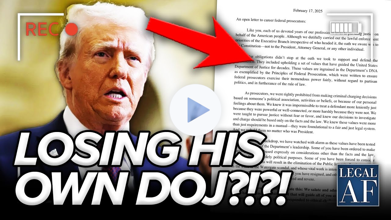 Prosecutors DEFYING Trump DOJ BACKED by Former Officials