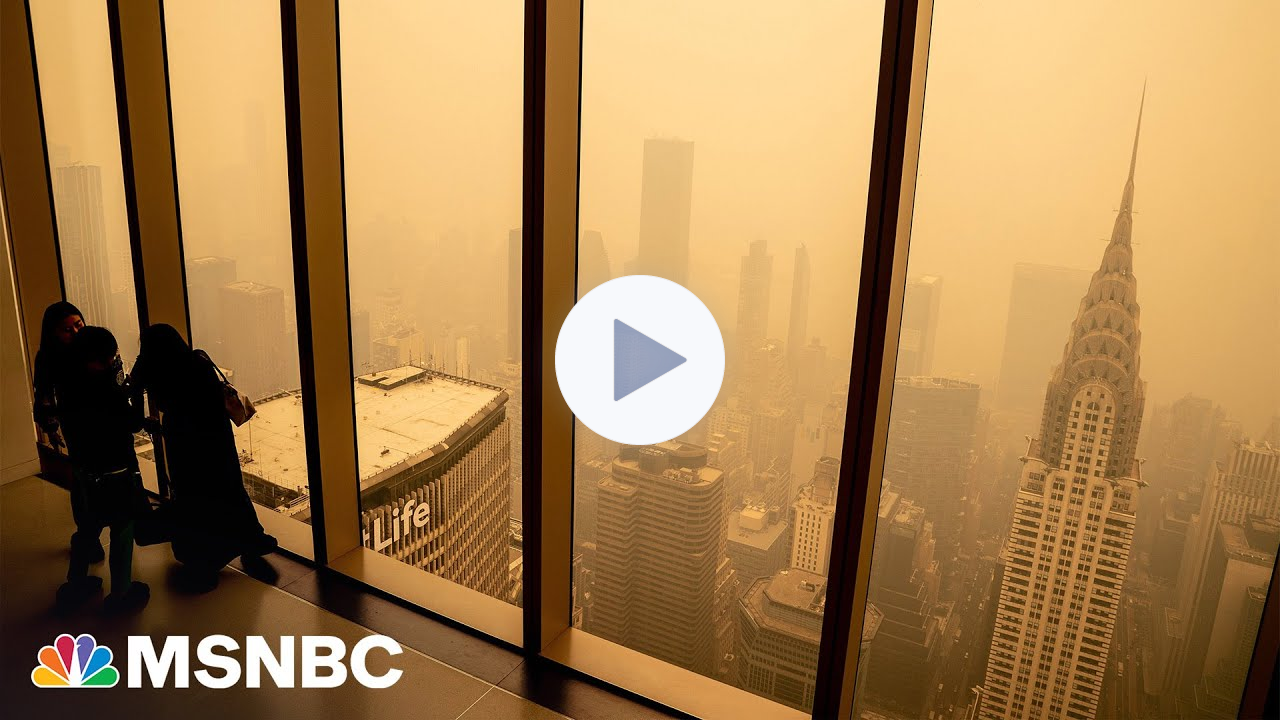 Smoke from Canadian wildfires blankets East Coast