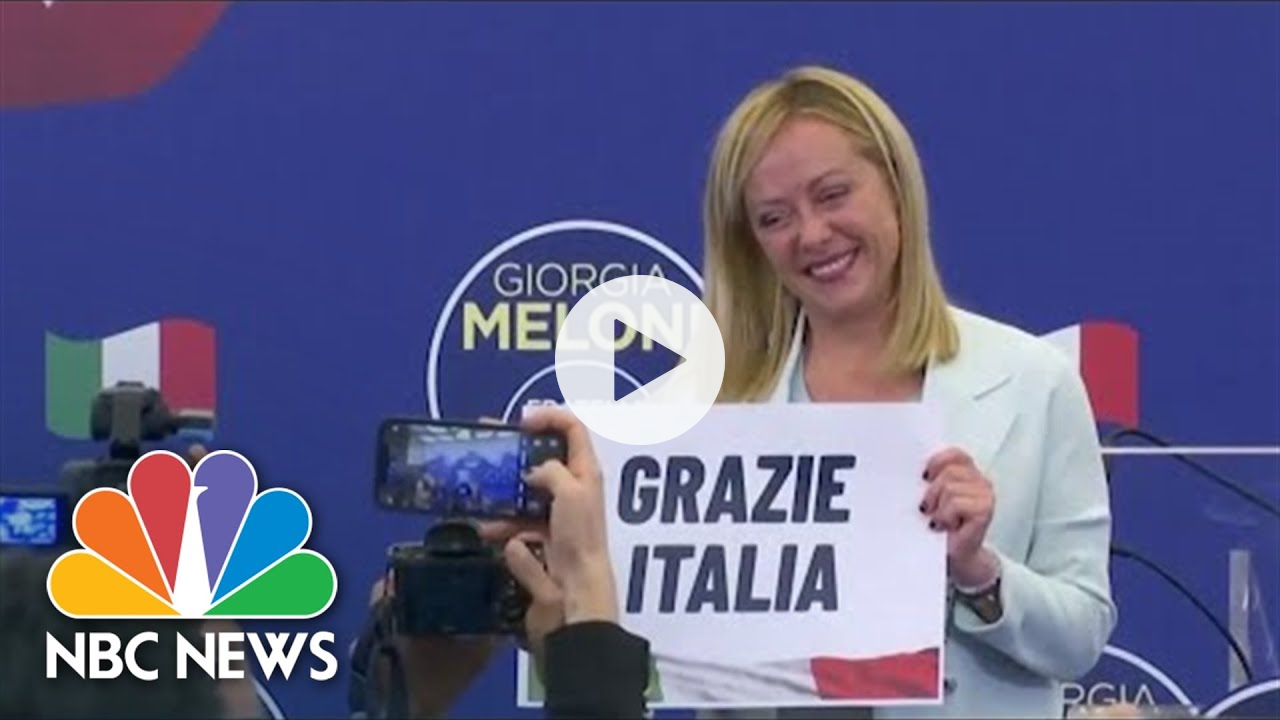 Far-Right Nationalist Giorgia Meloni Elected As Italy's First Female Prime Minister