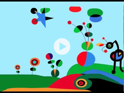 The Garden, Joan Miro, Animated Painting