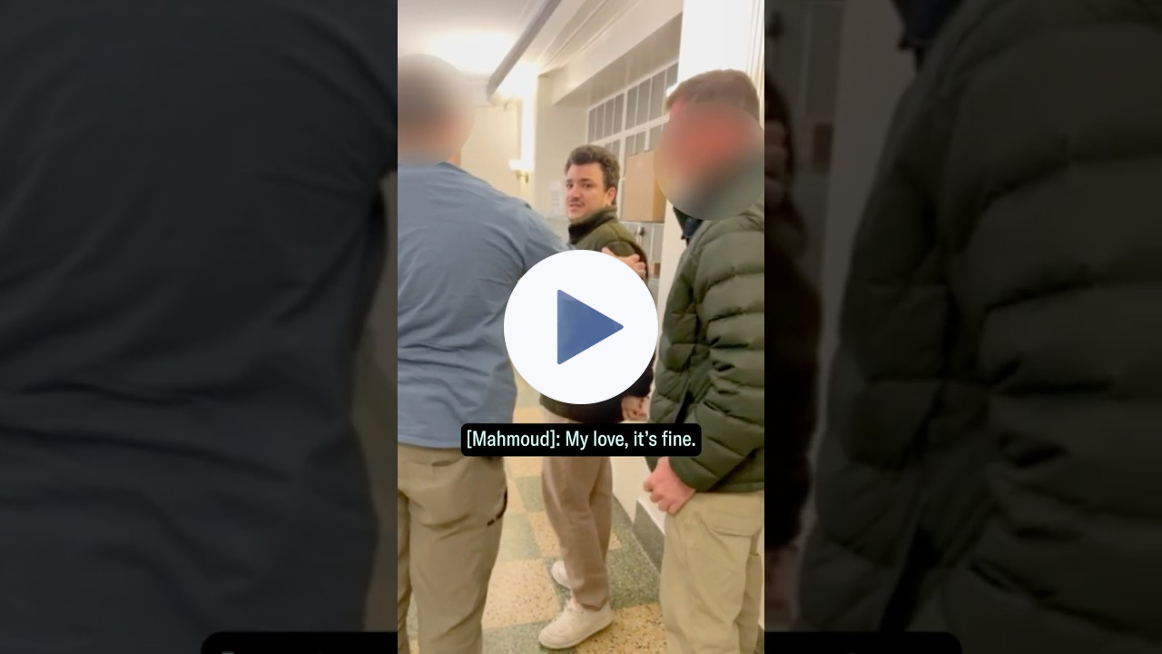 MUST-WATCH: Arrest of Mahmoud Khalil by plain-clothes agents