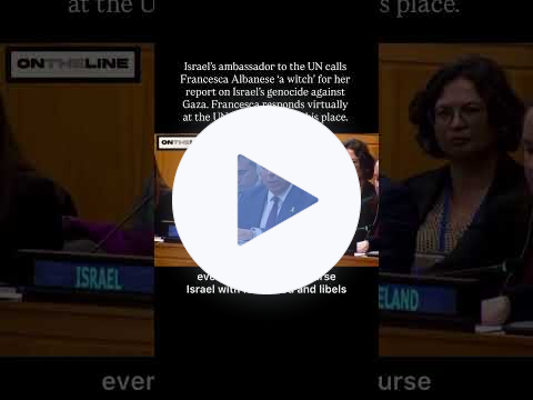 Israel's ambassador to the UN calls Francesca Albanese 'a witch' for her report #gaza #shorts