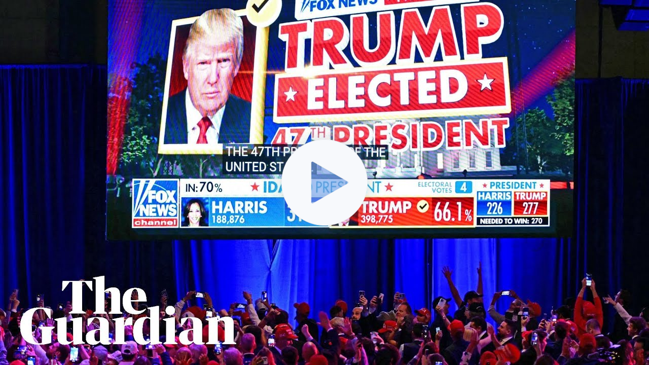 Trump supporters erupt in celebration as Fox News calls the 2024 race