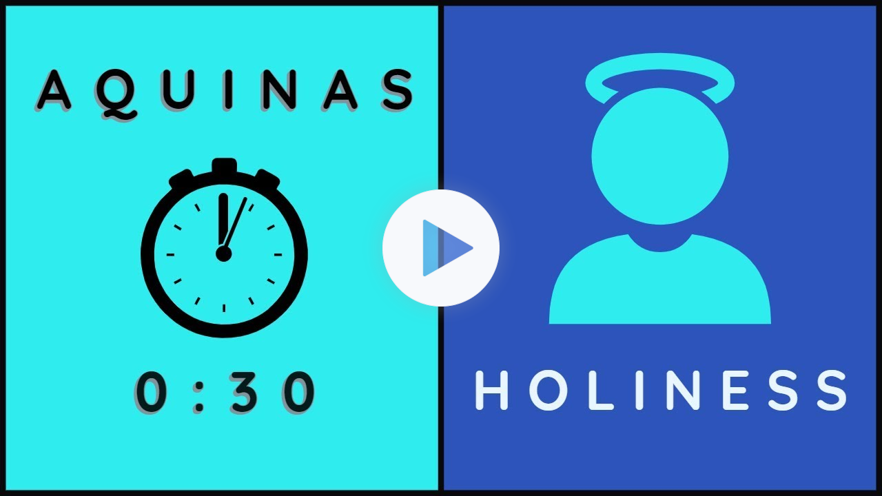 The Difference Between Religion & Holiness | 30 second Aquinas