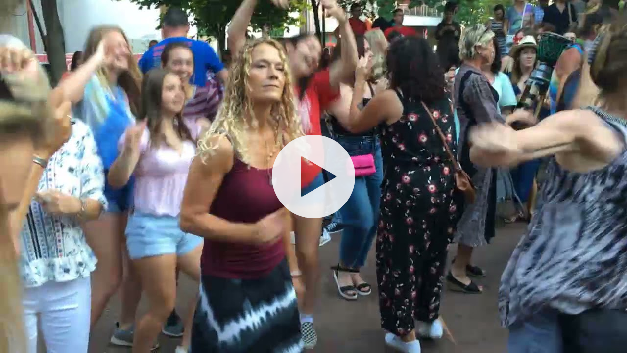 Asheville Drum Circle Dancing
