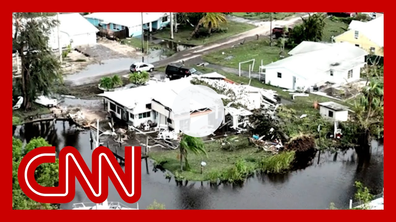 Drone video shows catastrophic damage in Florida