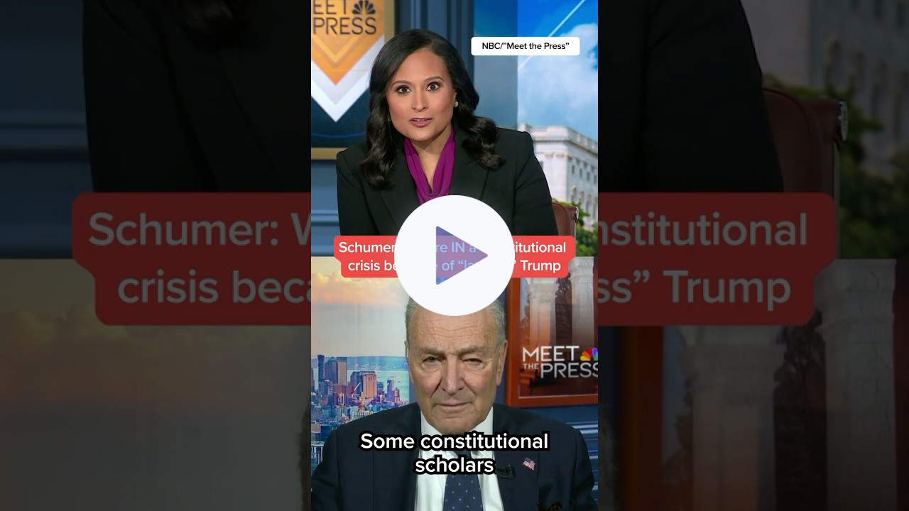 Schumer: We are IN a constitutional crisis because of 'lawless' Trump