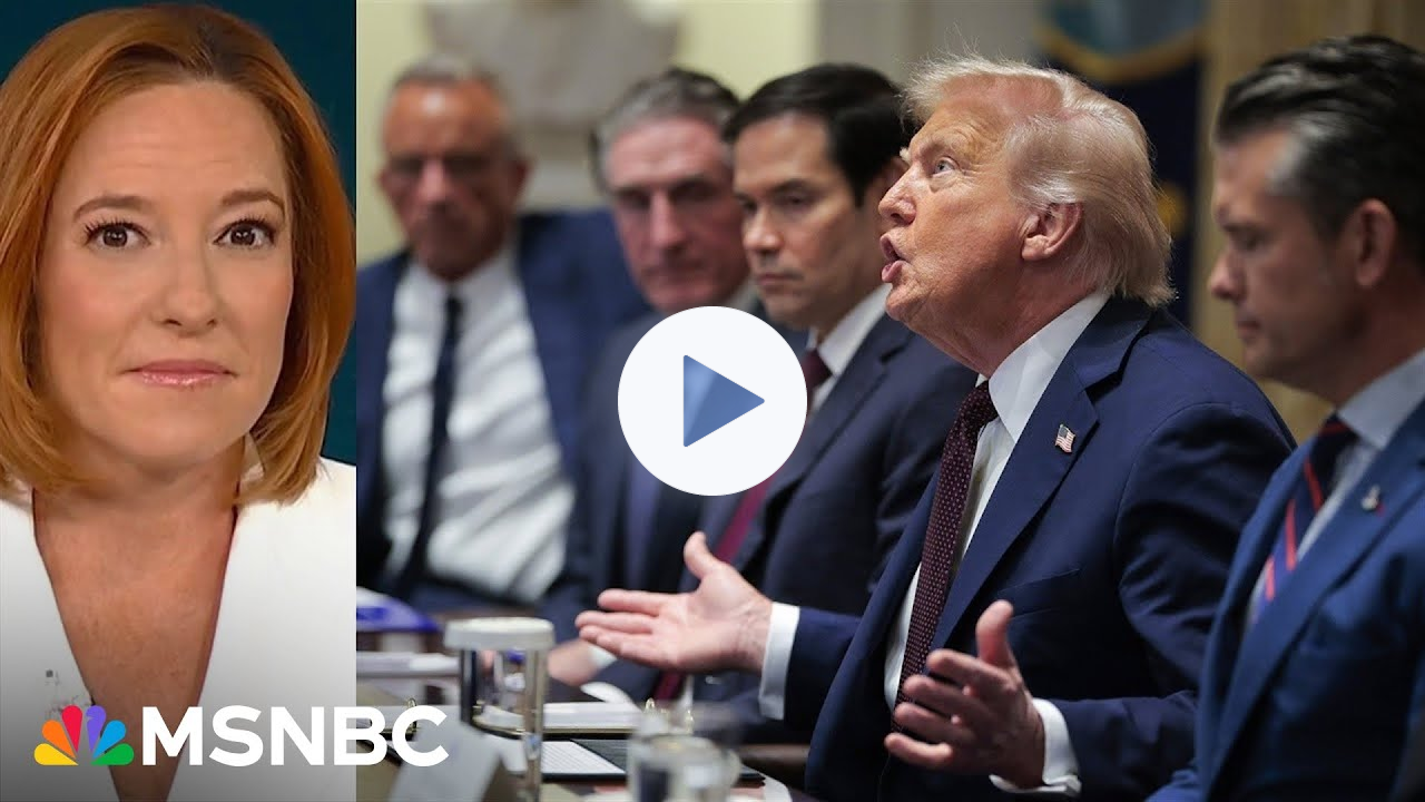 Psaki: Bizarre Trump Cabinet suck-up meeting feeds his misguided interest in dictatorship