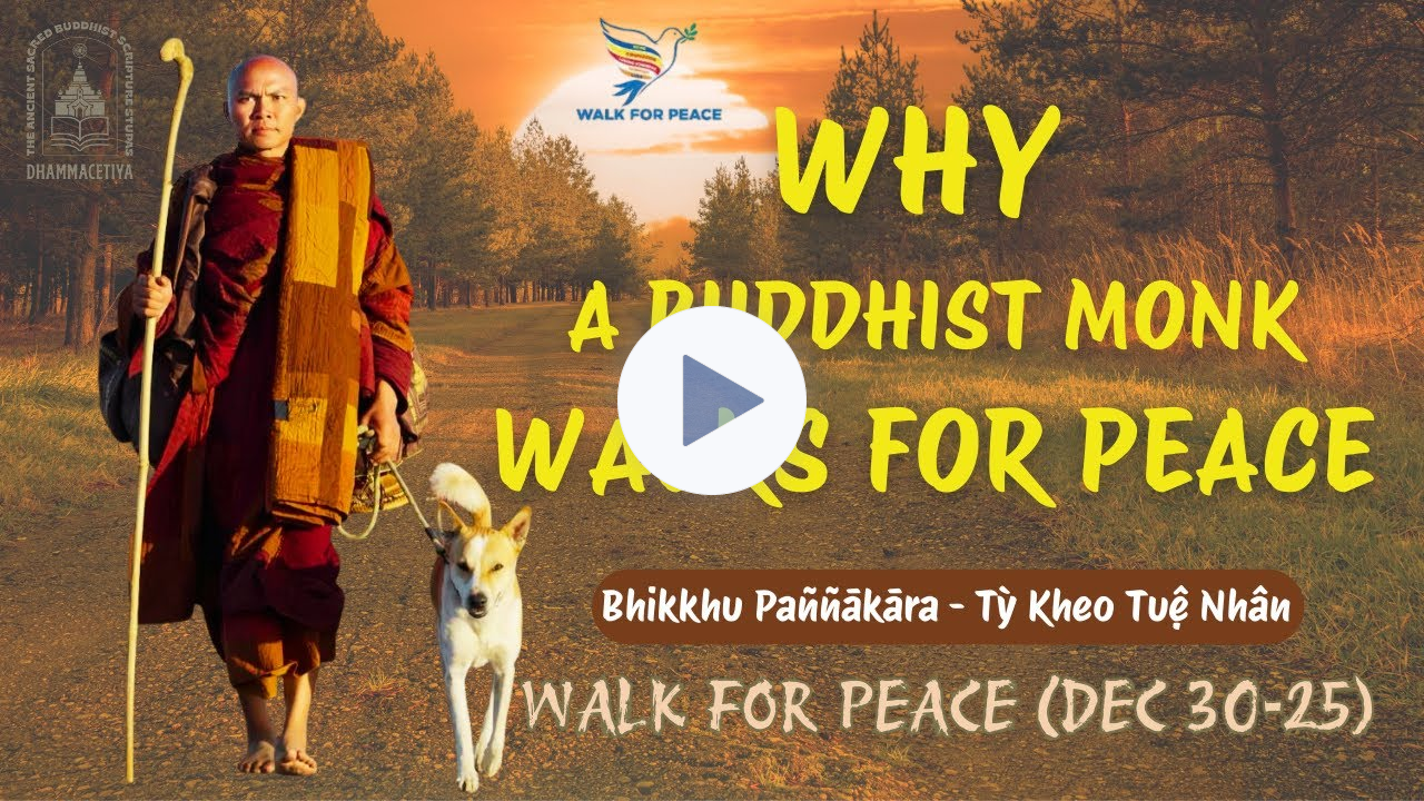 WHY a Buddhist Monk WALKS FOR PEACE | Dhamma Talk | WALK FOR PEACE | Venerable Pannakara |DEC 30-25