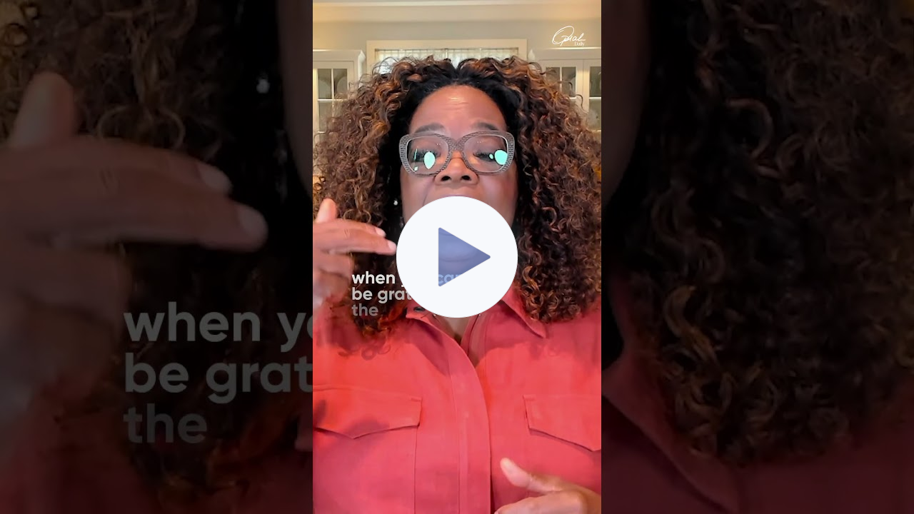 Oprah on the Best Time to Practice Gratitude #oprah