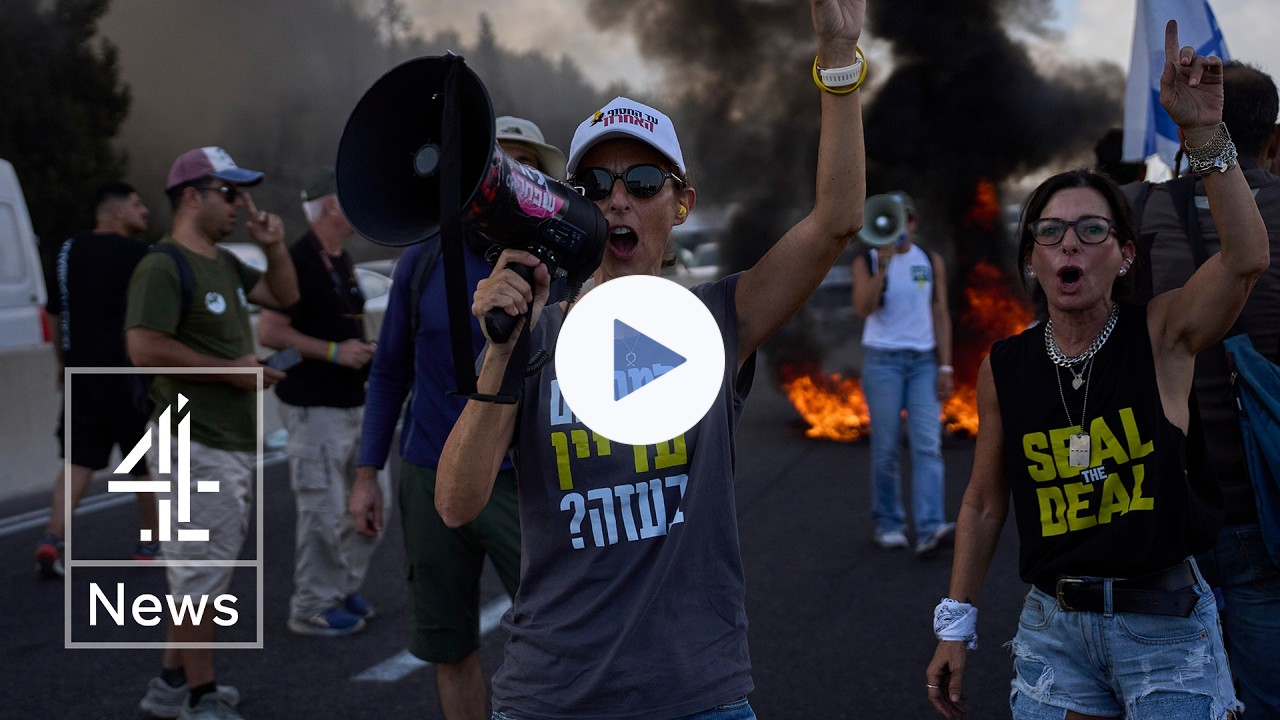 Israelis protest and stage general strike against Gaza plan