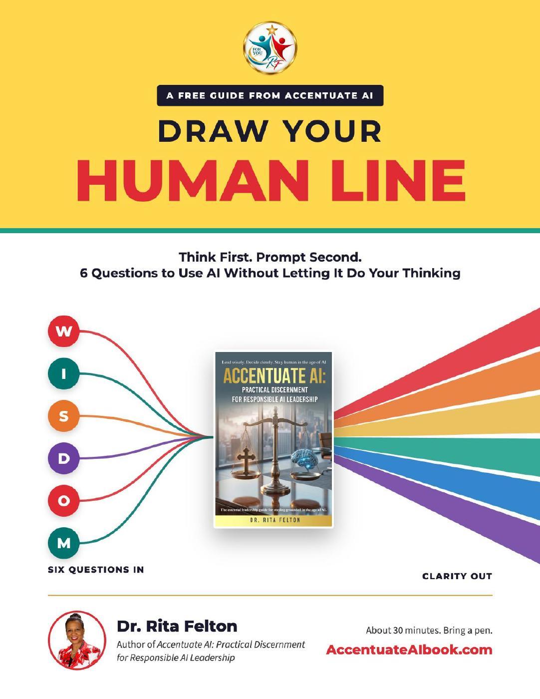 Cover of the Draw Your Human Line free leadership guide by Dr. Rita Felton