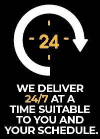 24 Hours 7 Days a week Delivery Service
