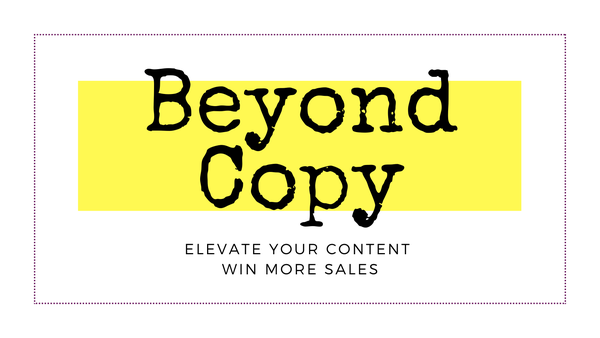 Beyond Copy: Because content marketing success requires more than just "copy"