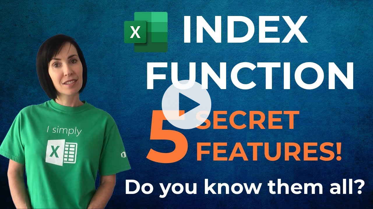 Excel INDEX Function - 5 Secret Features - do you know them all?