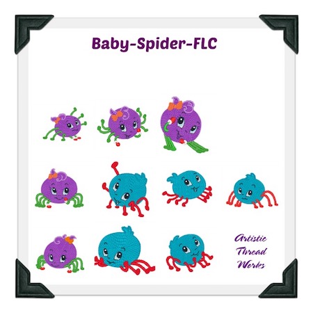 http://www.artisticthreadworks.com/members/BabySpidersAtwflc0517Clip.cfm
