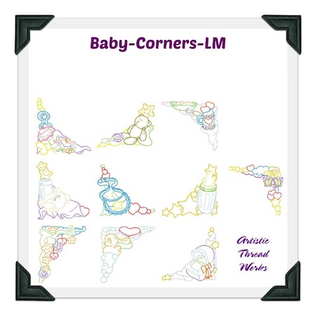 http://www.artisticthreadworks.com/members/BabyCornersATWLM1625Clip.cfm