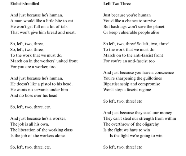 Click links in the next paragraph to see the lyrics in this image