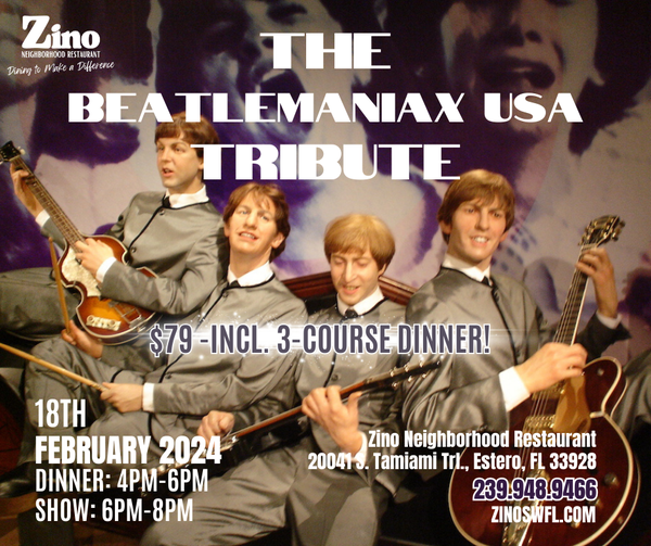Beatlemaniax USA at Zino Neighborhood Restaurant 