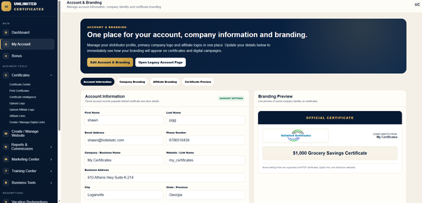 Preview of Unlimited Certificates Certificate Intelligence
