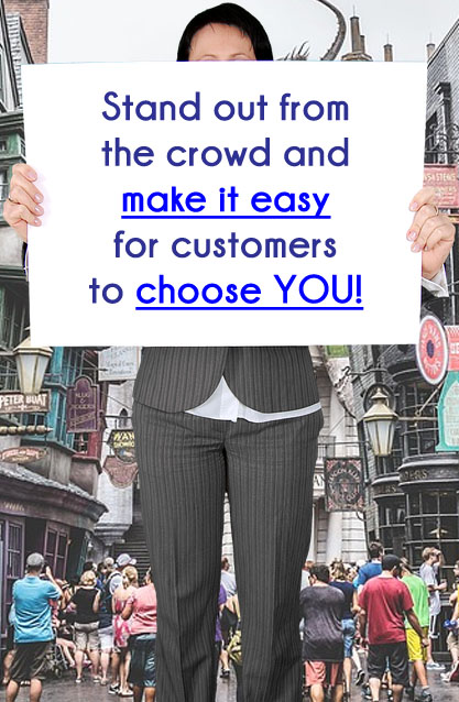Make it easy for people to choose you!   PLR instant expert status....