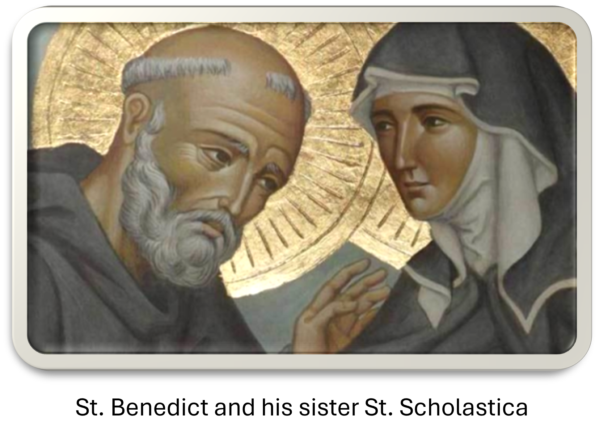 Image of St. Benedict and his sister St. Scholastica