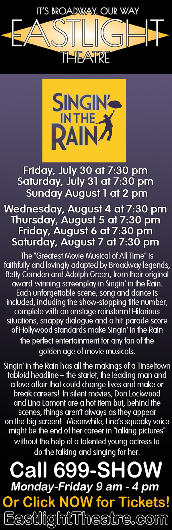 Eastlight Theatre - Singin in the Rain
