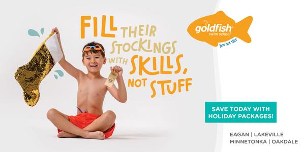 Goldfish Swim Skill Fill Their Stockings with Skills