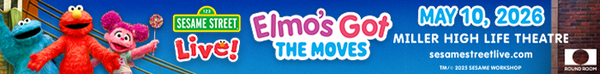 elmo's got moves at miller high life theatre