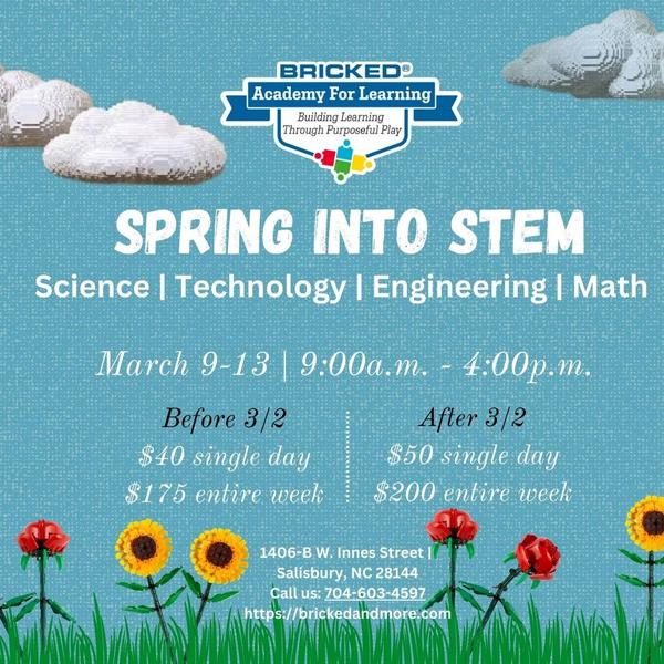 Bricked Academy for Learning Spring into Stem