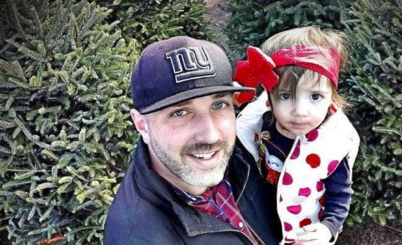 Dad and daughter at Stokoe Farms