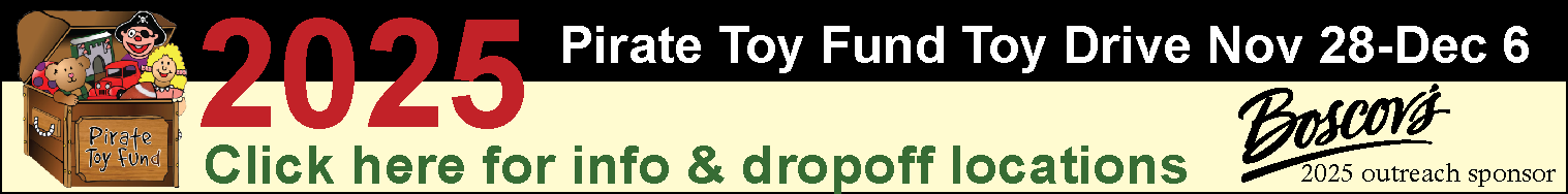 Pirate Toy Fund Toy Drive 2025