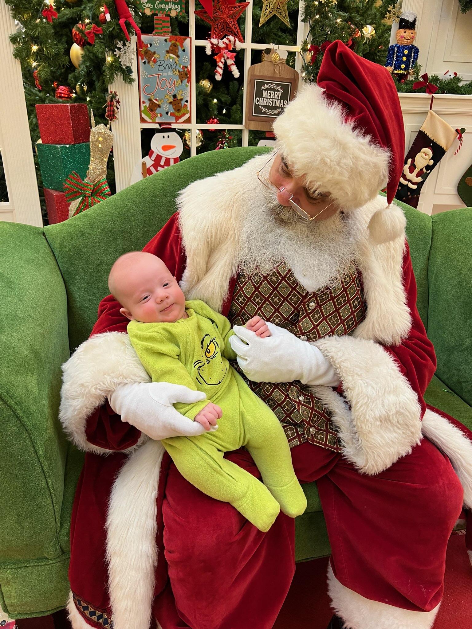 Walden Galleria Santa with infant